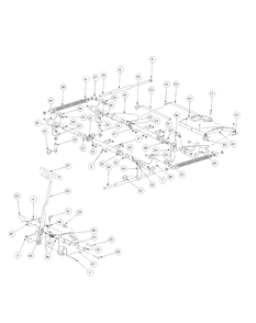 Lift Assembly Diagram and Parts List for M54-KW (53BB5DBW150-23-HP)(2003) Cub Cadet Lawn Tractor